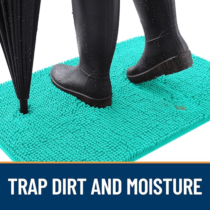 OLANLY Dog Door Mat for Muddy Paws 47x32, Absorbs Moisture and Dirt, Absorbent - Image 2