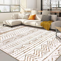 Nakagishi 7x9 Area Rugs Living Room: Washable Boho Large Neutral Soft Farmhouse by NakagishiAreaRug