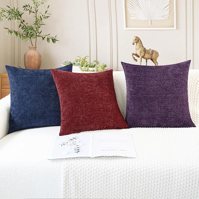 CaliTime Christmas Throw Pillow Covers Decorative 20 X 20 Inches Pack of 2 Cozy - Image 5