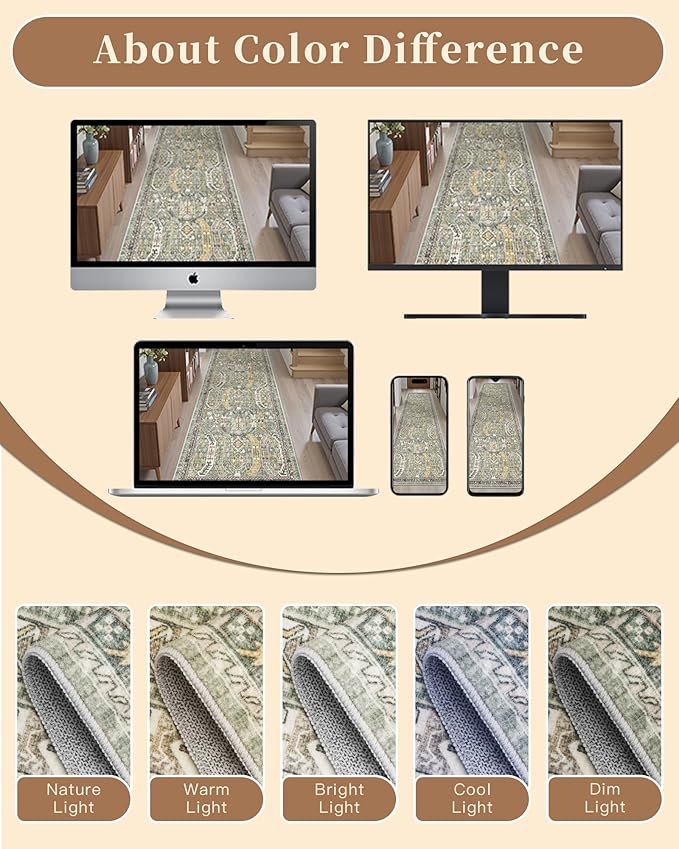 Madane Washable Runner Rug - Image 9