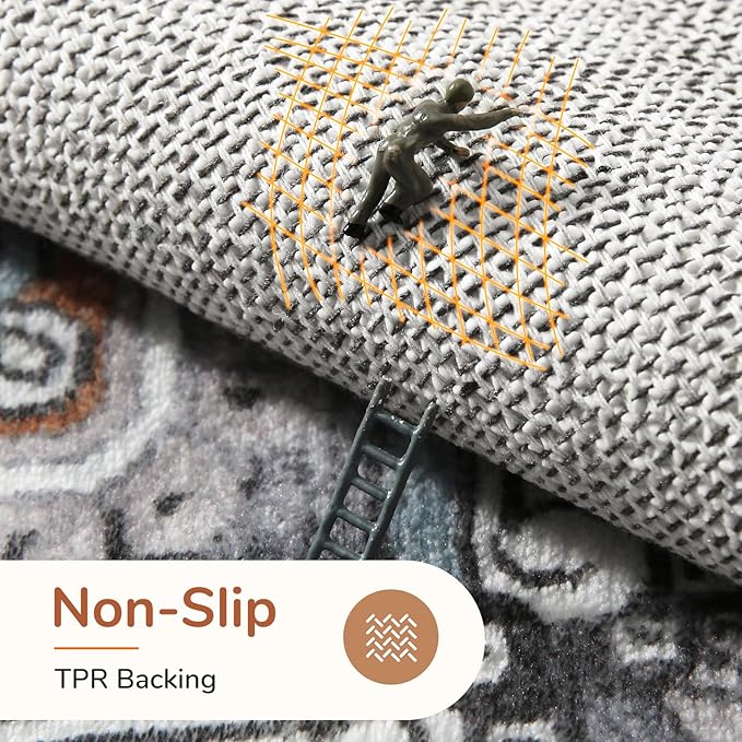 OPPODREAM Soft Area Rugs 4x6, Low-Pile Washable Rugs 4x6 - Image 4