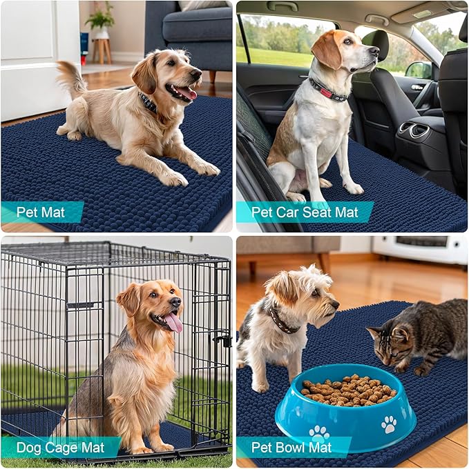 OLANLY Dog Door Mat for Muddy Paws 24x16, Absorbs Moisture and Dirt, Absorbent - Image 7