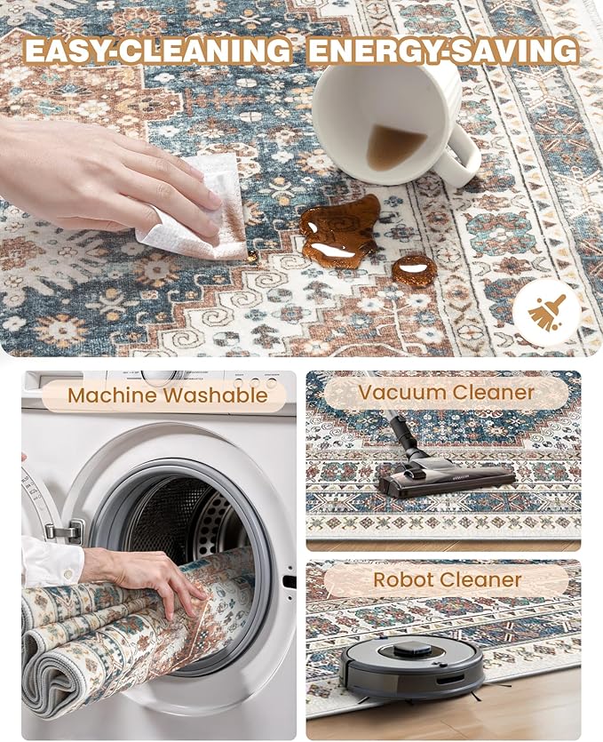 2x5 Rug Runner Washable for Entryway, Soft Bathroom Rugs - Image 8
