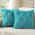 decorUhome Summer Throw Pillow Covers 26x26 Inch Set of 2, Soft Plush Faux Wool by decorUhome
