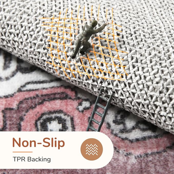 OPPODREAM Soft Area Rugs 4x6, Low-Pile Washable Rugs 4x6 - Image 4