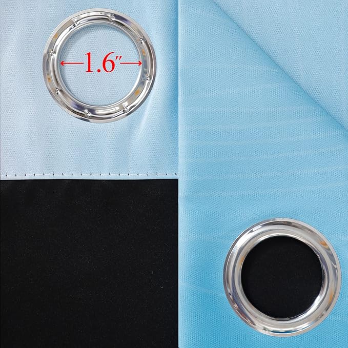 Ombre Pink and Blue Blackout Curtains 45 Inches Long, Full Light Blocking - Image 7