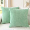 CaliTime Throw Pillow Covers Decorative 22 X 22 Inches Pack of 2 Cozy Chenille by CaliTime