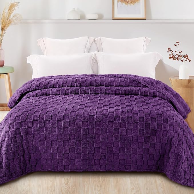 Exclusivo Mezcla Queen Size Flannel Fleece Blanket, Super Soft and Warm - Image 3