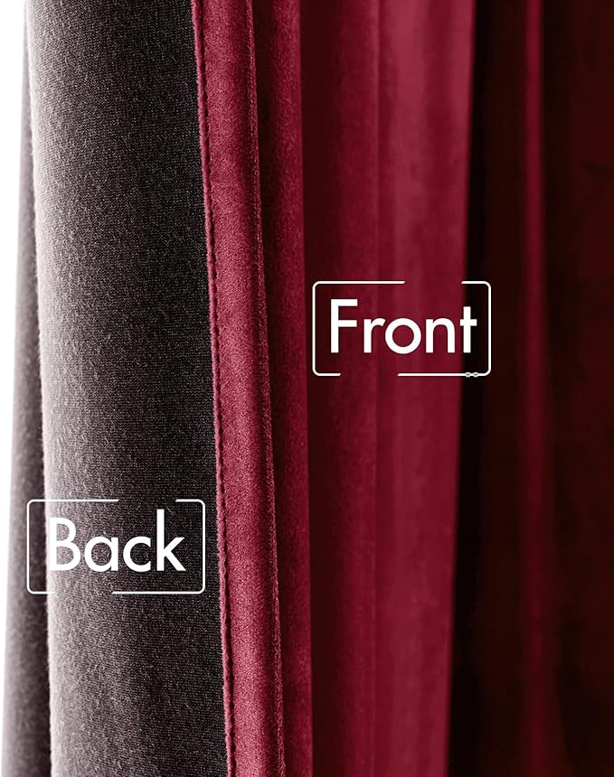 MIULEE Velvet Curtains 84 inches 2 Panels - Image 6