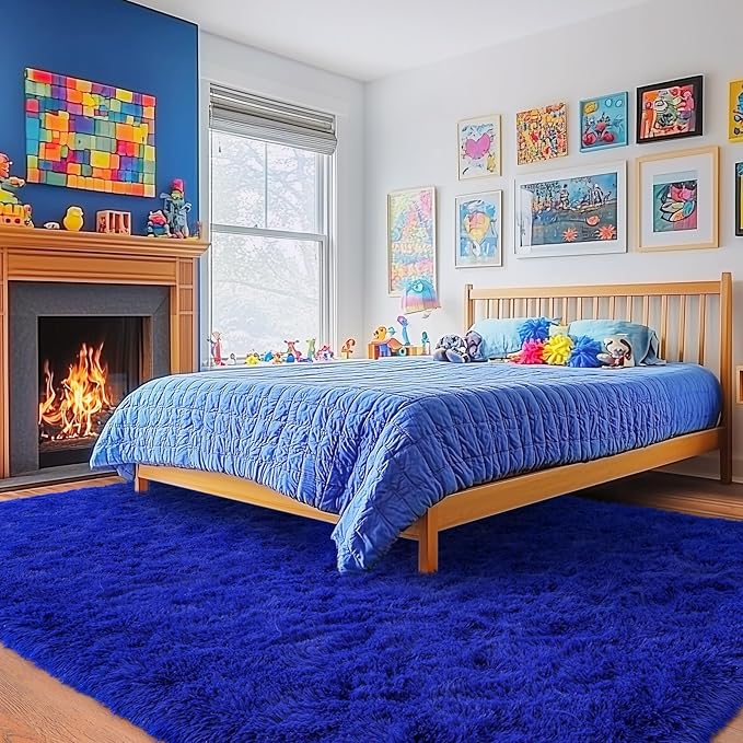 Rugs for Living Room 5x7, Soft Shaggy Modern Shag Area Rug for Bedroom - Image 8