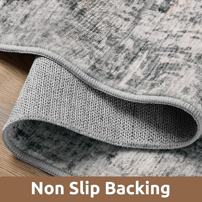 3 x 5 Rug Small Non Slip Area Rug Ultra Soft Machine Washable Low Pile Modern - Image 3