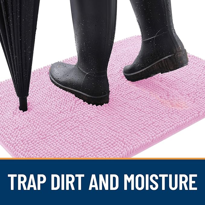 OLANLY Dog Door Mat for Muddy Paws 32x20, Absorbs Moisture and Dirt, Absorbent - Image 2