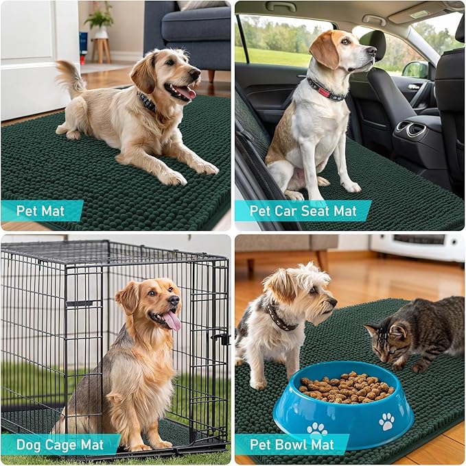 OLANLY Dog Door Mat for Muddy Paws 59x20, Absorbs Moisture and Dirt, Absorbent - Image 7