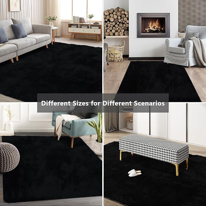 9X12 Large Shag Area Rugs for Living Room Bedroom, Big Soft Fluffy Rug for - Image 9