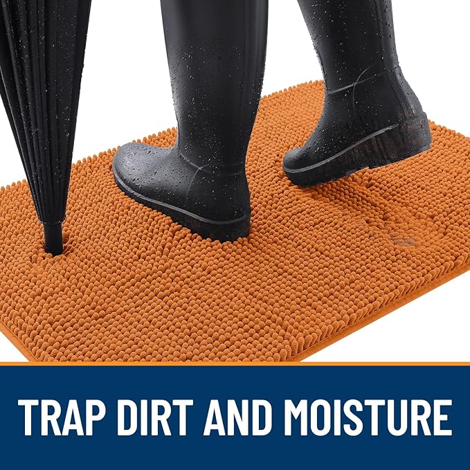 OLANLY Dog Door Mat for Muddy Paws 36x24, Absorbs Moisture and Dirt, Absorbent - Image 2