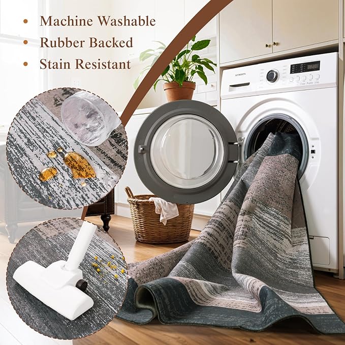 2x3 Washable Entryway Rug, Non-Slip Indoor Door Mat - Image 5