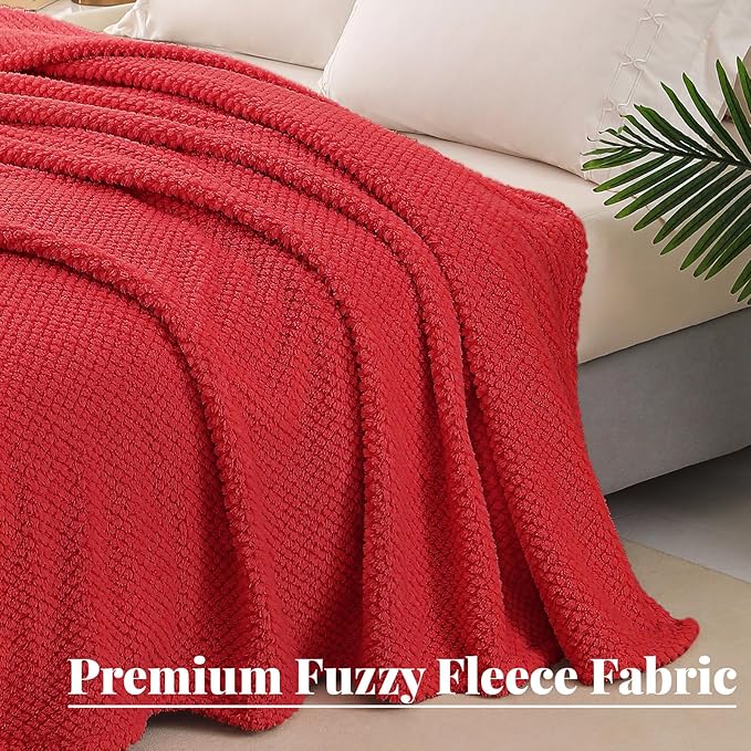 Whale Flotilla King Size Fuzzy Fleece Blanket - Image 5