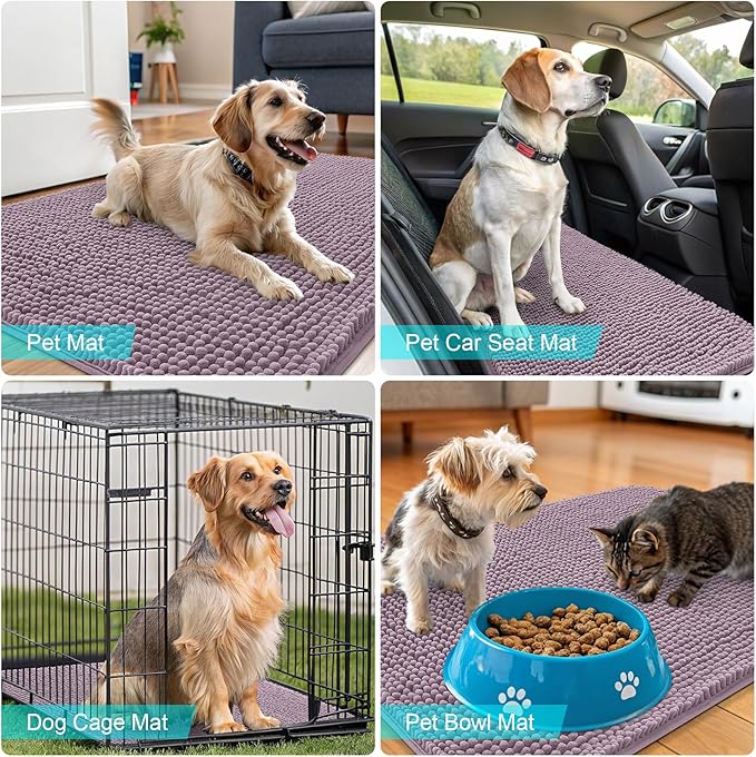 OLANLY Dog Door Mat for Muddy Paws 30x17, Absorbs Moisture and Dirt, Absorbent - Image 7