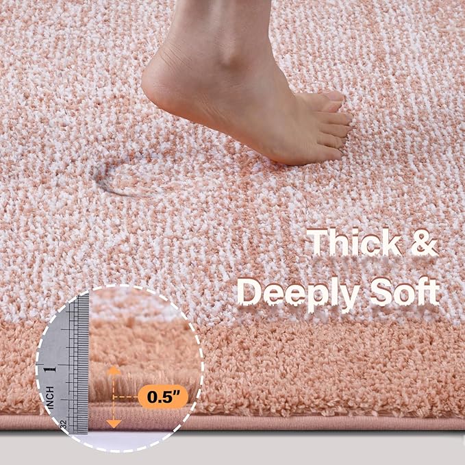 48x32 Large Bathroom Rugs Washable Non Slip, Soft Absorbent Quick Dry Mats - Image 4