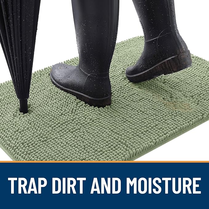 OLANLY Dog Door Mat for Muddy Paws 32x20, Absorbs Moisture and Dirt, Absorbent - Image 2