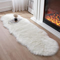 Faux Fur Rug for Bedroom, Fluffy Runner Rugs Soft Sheepskin Rug Sofa Couch Seat by Tangsoo