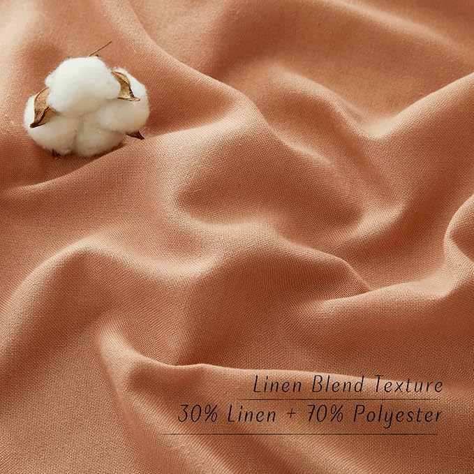 NICETOWN Rustic Linen 102 inch Long Curtains - Image 2