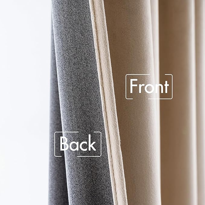 MIULEE Velvet Curtains 2 Panels Luxury Blackout Curtains - Image 6