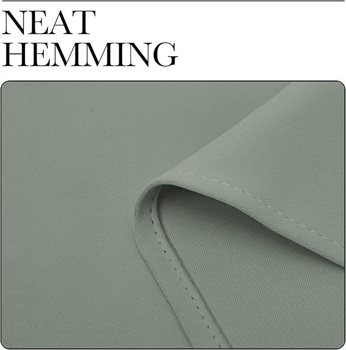 NICETOWN Greyish Green Room Darkening Curtains - Image 7