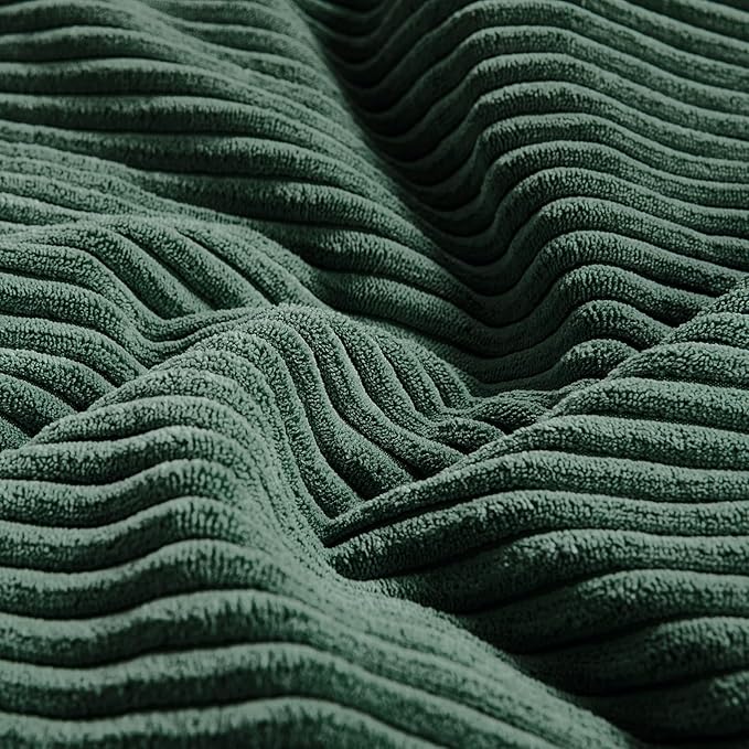 Fancy Homi Set of 2 Dark Green Decorative Throw Pillow Covers 28x28 Inch - Image 5