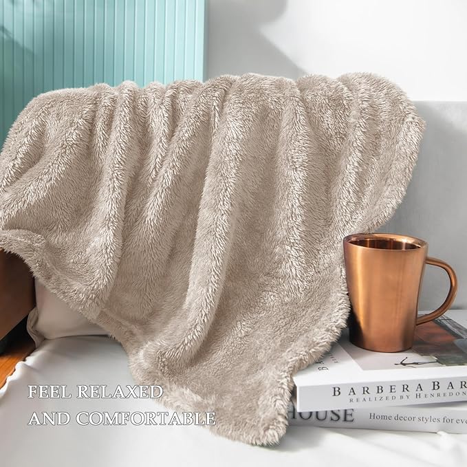 Exclusivo Mezcla Plush Fuzzy Fleece Throw Blanket Extra Large, Super Soft - Image 4