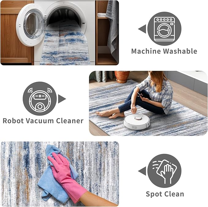 3x20 Washable Hallway Runner Rug: Extra Long Runners - Image 3