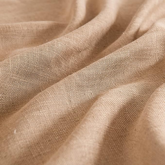 MIULEE Brown Linen Curtains 96 Inches Long - Image 4