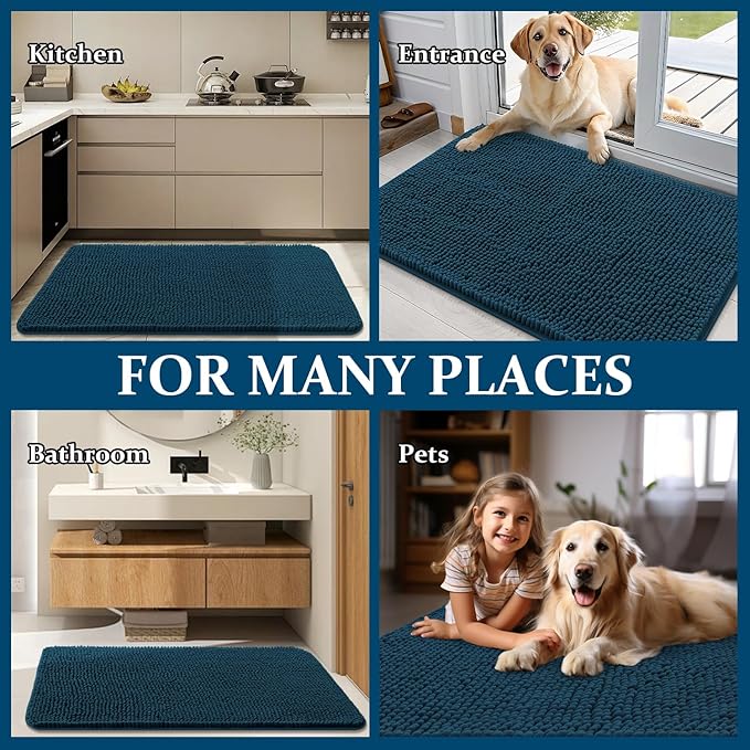 OLANLY Dog Door Mat for Muddy Paws 45x27, Absorbs Moisture and Dirt, Absorbent - Image 8