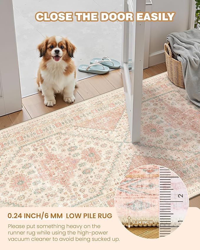 2x5 Rug Runner Washable for Entryway, Soft Bathroom Rugs - Image 4