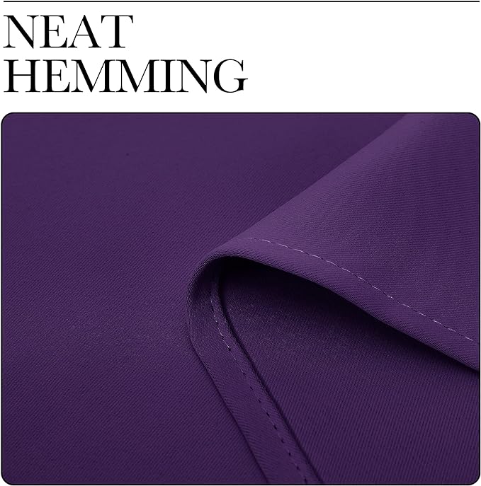 NICETOWN Purple Blackout Curtains 96 inches Long, Niose Reducing and Thermal - Image 8