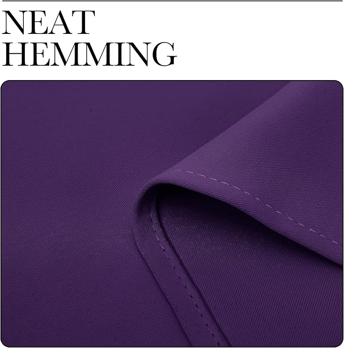 NICETOWN Purple Blackout Curtains 90 inches Long, Niose Reducing and Thermal - Image 7