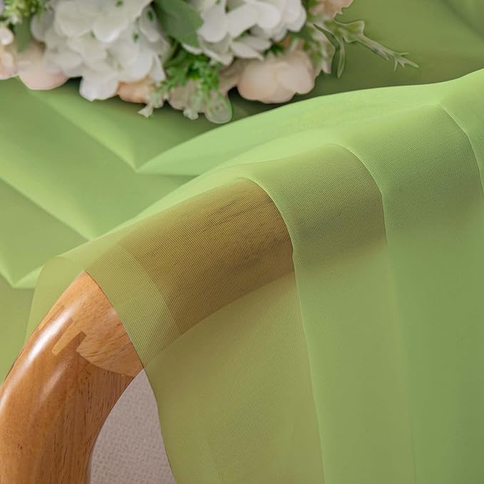Chyhomenyc Sheer Curtains 63 Inch Length 2 Panels Set, Light Filtering Rod - Image 6