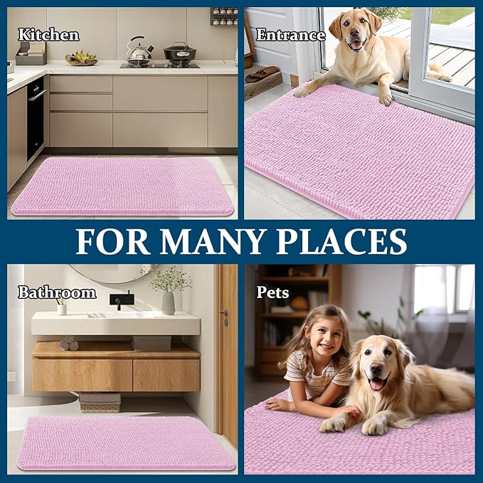 OLANLY Dog Door Mat for Muddy Paws 35x24, Absorbs Moisture and Dirt, Absorbent - Image 8