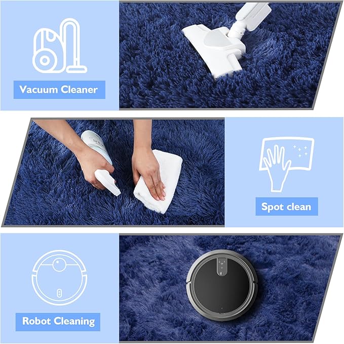 2x3 Fluffy Area Rugs for Bedroom Living Room, Small Soft Shag Fuzzy Rug - Image 3