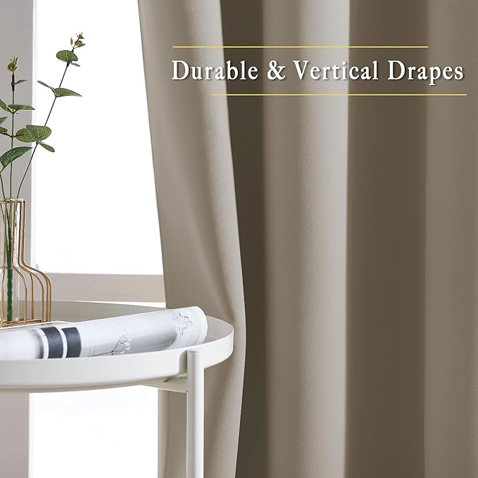NICETOWN Doorway Curtains for Living Room 78 inches Long, Grommet Privacy Light - Image 5
