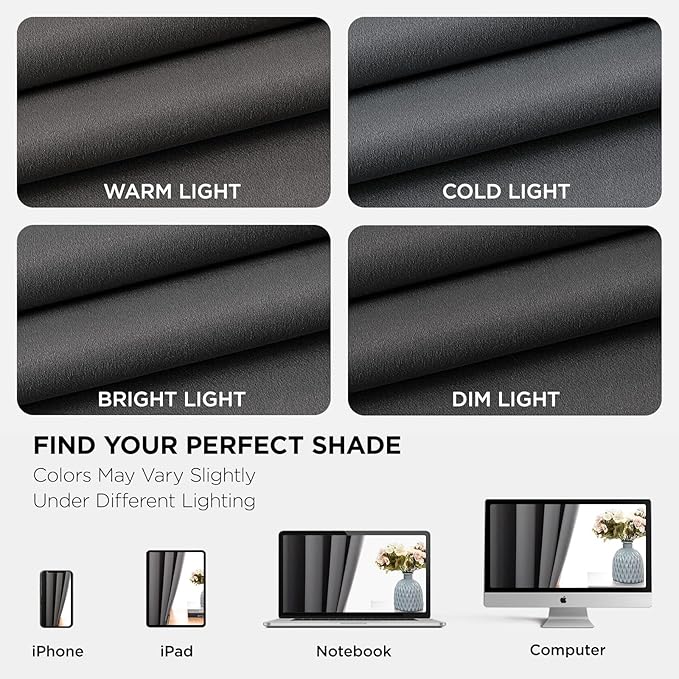 Joydeco Blackout Curtains 54 Inch Length 2 Panels Set, Thermal Insulated Long - Image 7