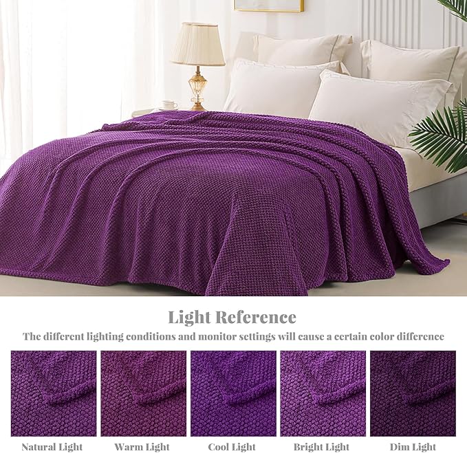 Whale Flotilla Twin Size Fuzzy Fleece Blanket - Image 9