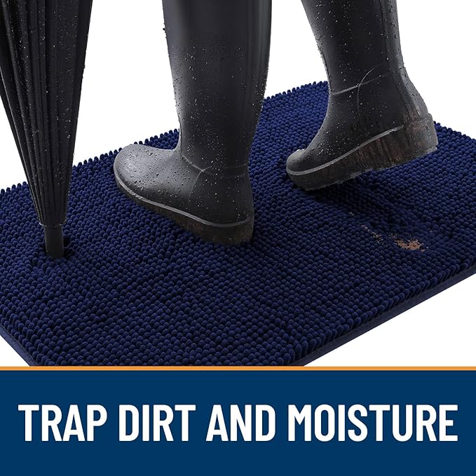 OLANLY Dog Door Mat for Muddy Paws 47x32, Absorbs Moisture and Dirt, Absorbent - Image 2