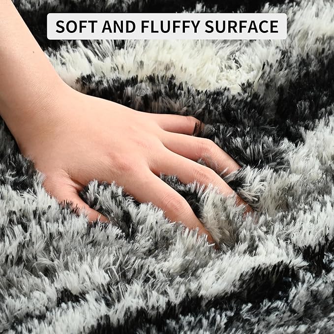 Tepook Fluffy Large Rugs for Living Room, Shag Area Rug 6x9 Soft Carpet for - Image 6