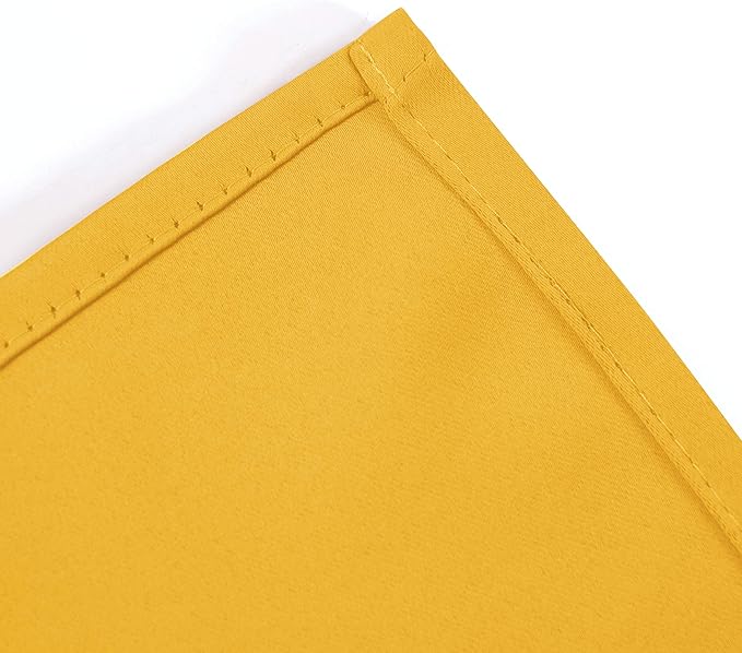 LEMOMO Blackout Curtains 66 x 95 inch/Yellow Curtains Set of 2 Panels/Thermal - Image 8