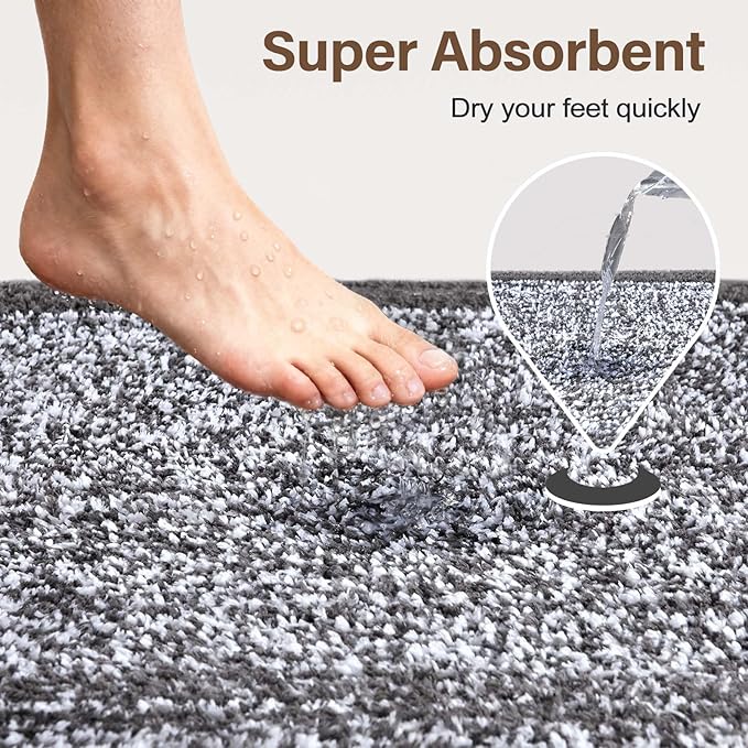 Long 2x4 Ft Runner Rug for Bathroom, Non Slip Washable Large Kitchen Rugs Bath - Image 7