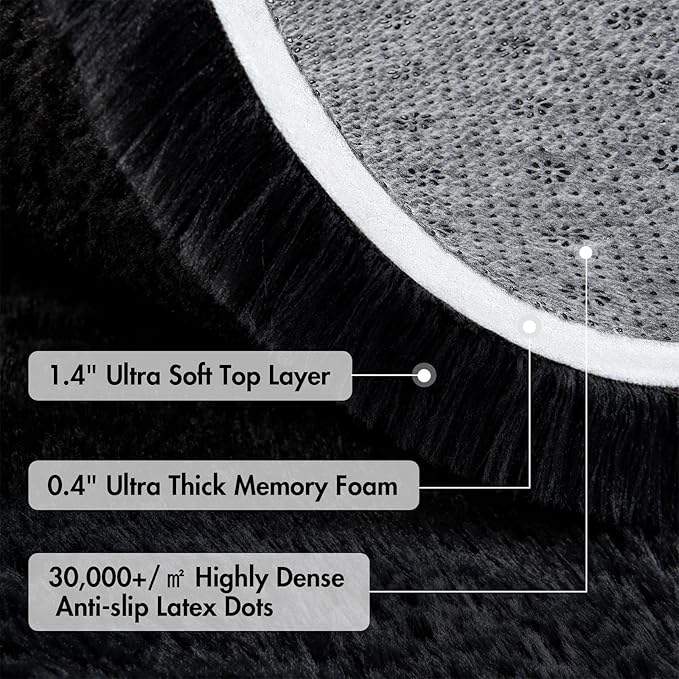 10x14 Ft Extra Large Shag Rugs for Living Room, Ultra Soft Fluffy Furry Area - Image 8