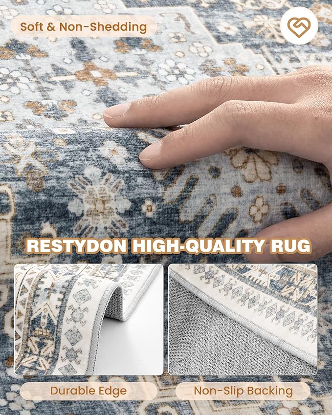 Washable Runner Rug 2.5x16, Non-Slip Long Kitchen Mats - Image 7