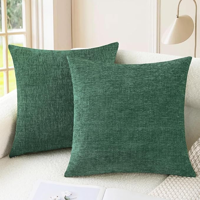 CaliTime Christmas Throw Pillow Covers Decorative 20 X 20 Inches Pack of 2 Cozy by CaliTime