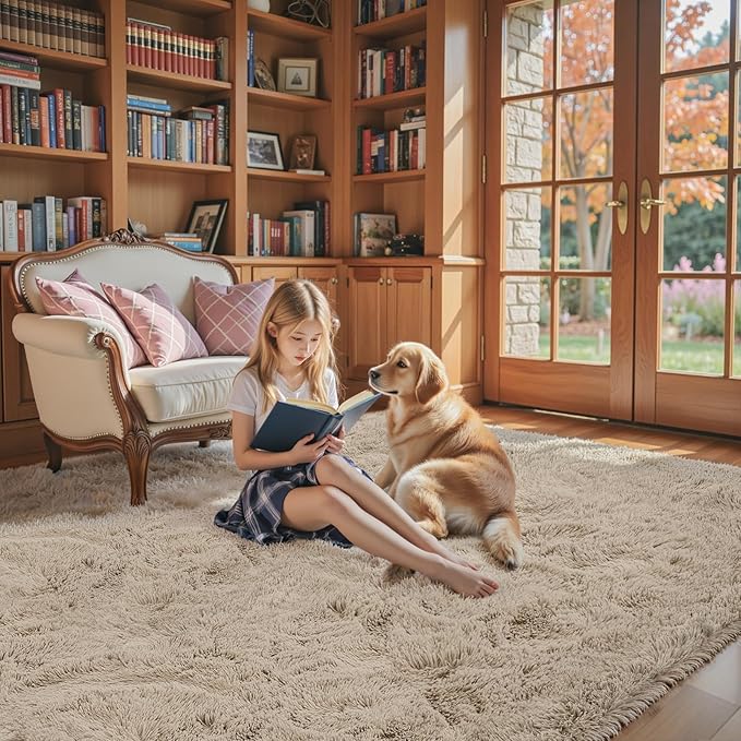 Rugs for Living Room 6x9, Alfombras para Salas Shag Large Plush Soft Area Rug - Image 4